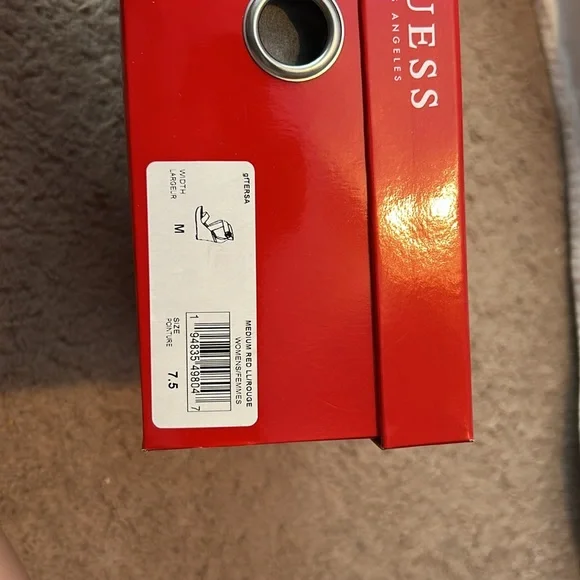 Guess sandals, dark purple with gold, size 7.5, never worn - Picture 6 of 6